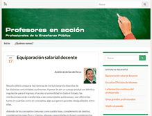 Tablet Screenshot of profesoresenaccion.com